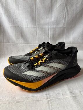 Adidas Adizero Boston 12 Athlete Pack Black Running Shoes Men's Size 8 IF9212